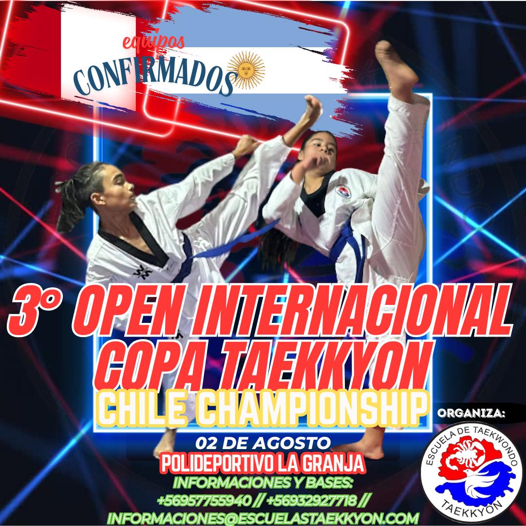 3° OPEN INTERNACIONAL COPA TAEKKYON CHILE CHAMPIONSHIP
