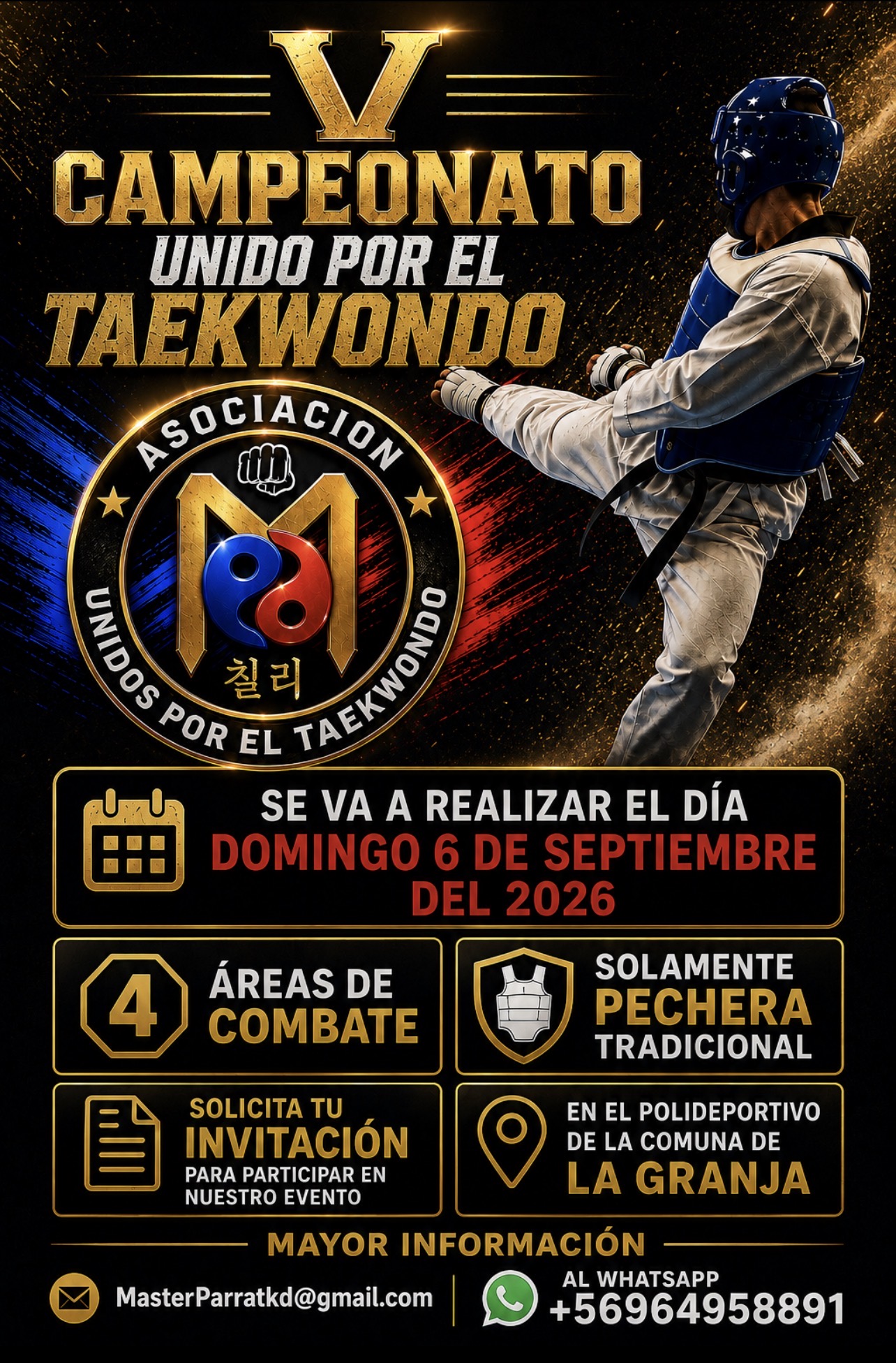 V CAMPEONATO UNIDOS POR EL TAEKWONDO