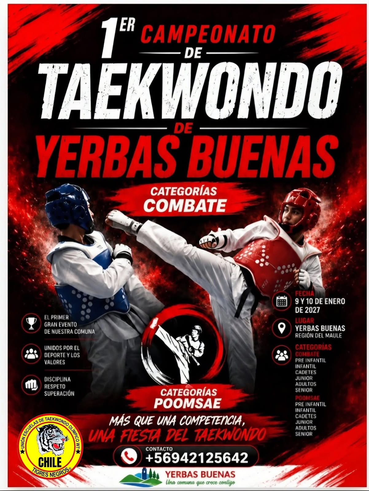 CAMPEONATO DE TAEKWONDO YERBAS BUENAS