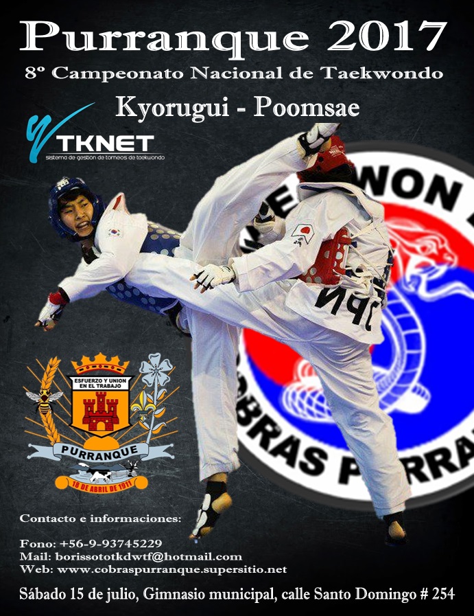8º Campeonato Nacional de Taekwondo Purranque 2017